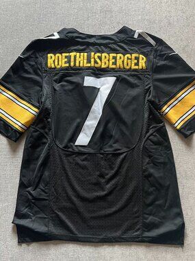 Authentic Ben Roethlisberger Pittsburgh Steelers Nike Jersey M/40 Black NFL #7